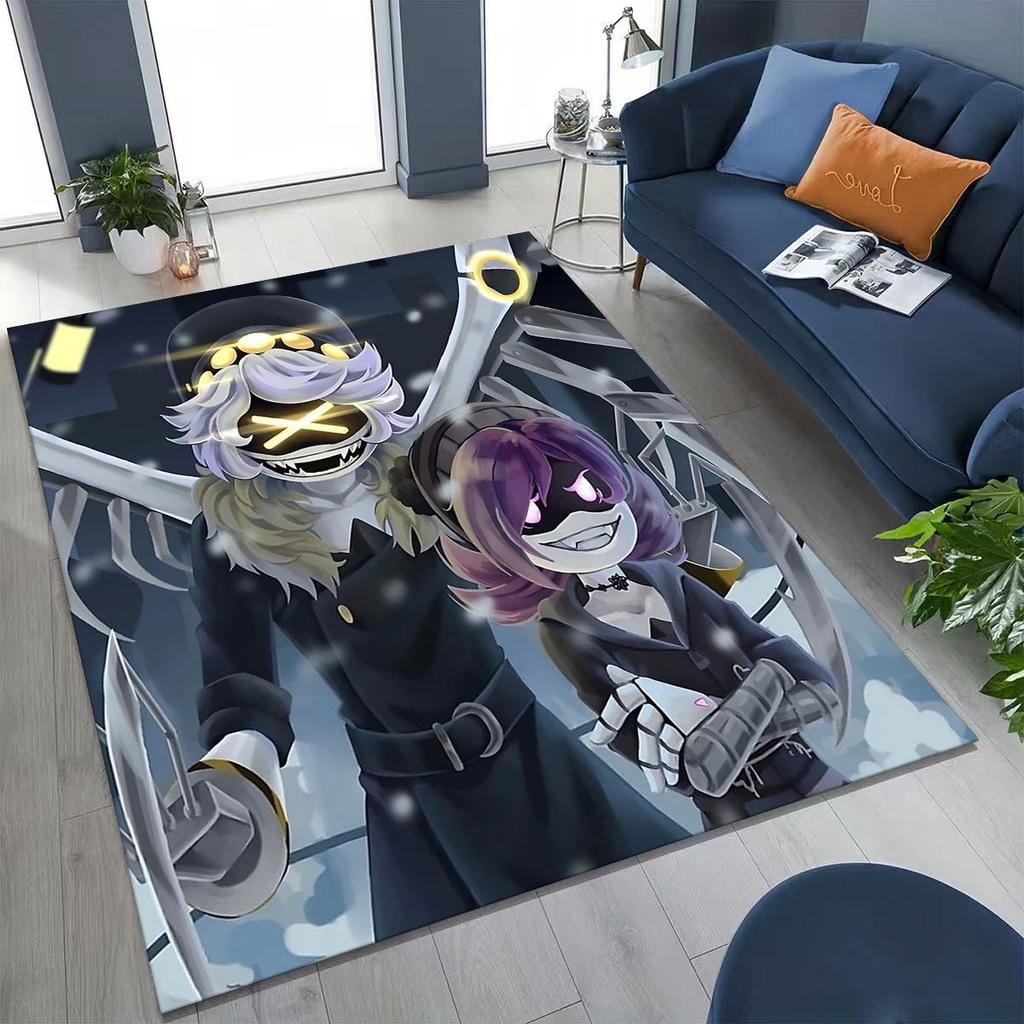 Cartoon Murder Drones Uzi Robot Art Rug for Bedroom Living Room Sofa Home Doormat Decor,Large Kids Play Non-slip Floor Mat