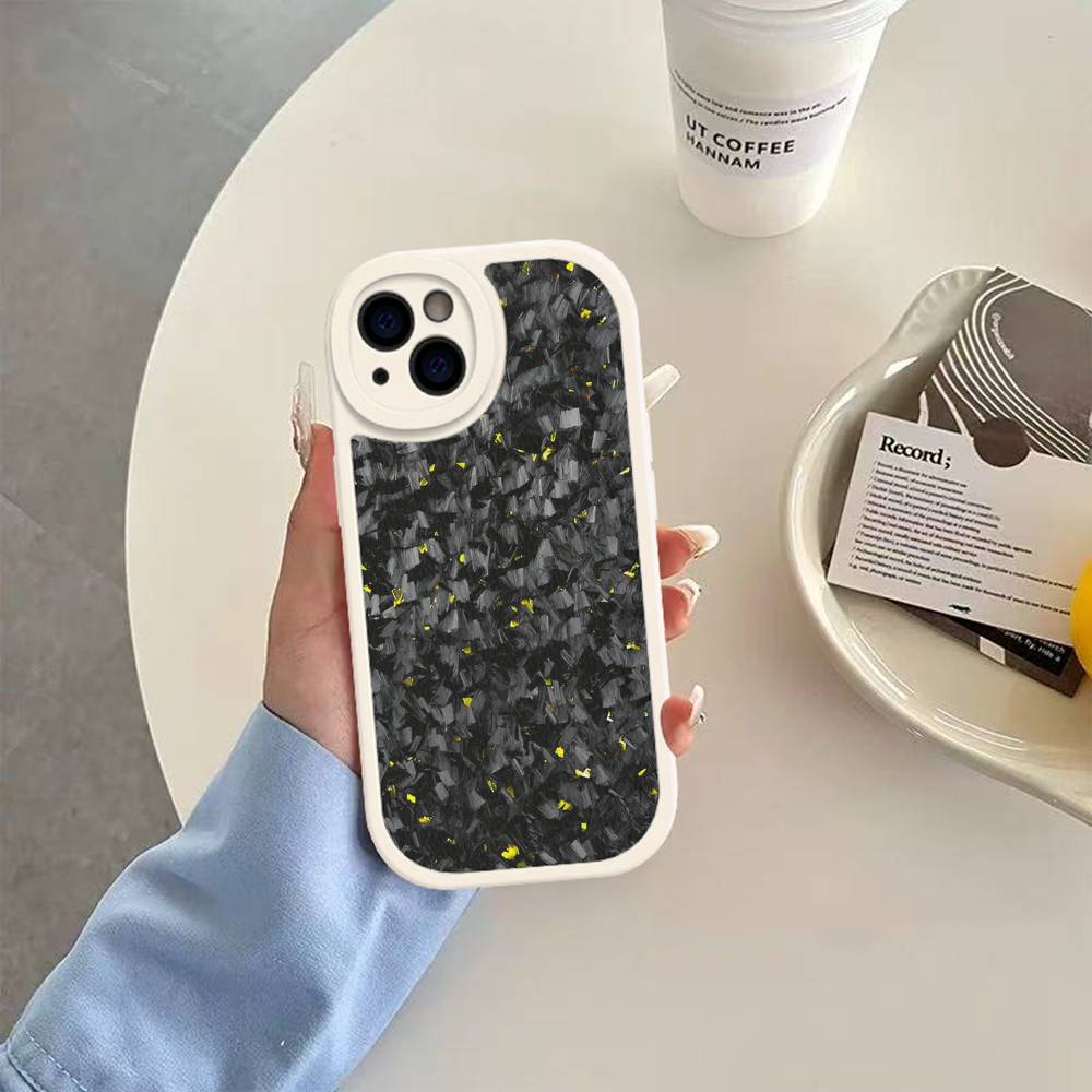 Racing Material APEX CARBON FRAGMENT For IPhone 16 15 14 13 12 11 Pro Max Plus Shockproof Leather Soft Phone Cover