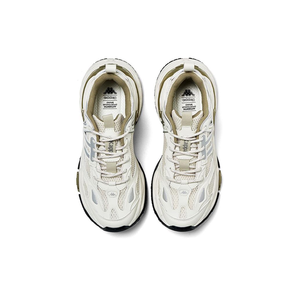 Kappa Augustus Retro Thick Sole Trendy Comfortable Versatile Non-Slip Wear-Resistant Breathable Low-Top Dad Shoes Unisex sneakers K0EX5MC01CJ-0106