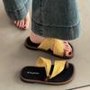 Woman Slippers 2026 Summer Flat Flip Flops Outdoor Beach Vacation Sandals Female Open Toe Lightweight Comfort Fashion Slippers