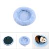 Soft Fleece Hamster Bed Hedgehog Squirrel Small Animal Warm Cuddle Cushion House Pad (Blue S)
