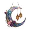 Moon Suncatcher Hanging Decoration Moon Star Lantern Stained Glass 2D