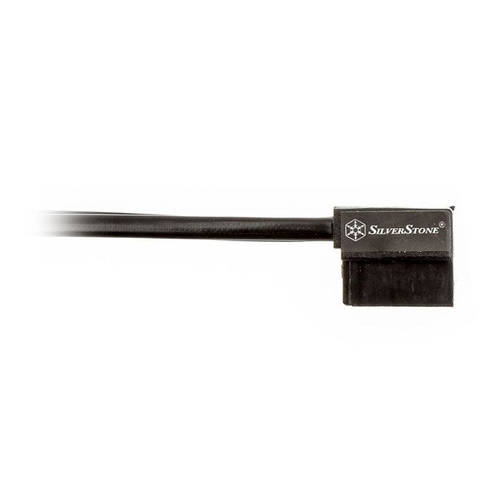 Câble sata ultra fin 6 gbps - silverstone - sst-cp11-500 - connecteur à 90 degrés - 50cm