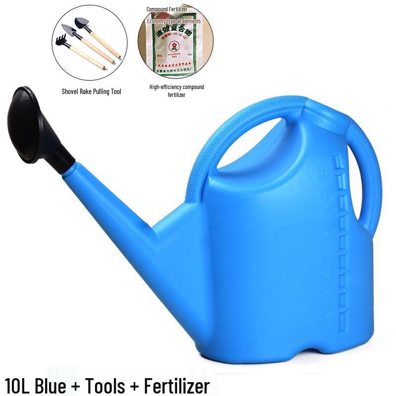 Large Capacity Garden Watering Can with Long Spout and Thickened Plastic