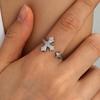 Doppelkreuz Mehrschichtiger Offener Ring: Europäisches & Amerikanisches Nischendesign für Frauen - Luxuriöse High-End-Accessoires