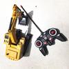 Yellow RC Excavator Toy Plastic Alloy Crawler Excavators Remote Control Excavator  Children's Gift