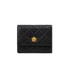 Wallet Women'S Leather Short Change Bag Thin And Versatile Small Card Bag Camellia Clutch Bag