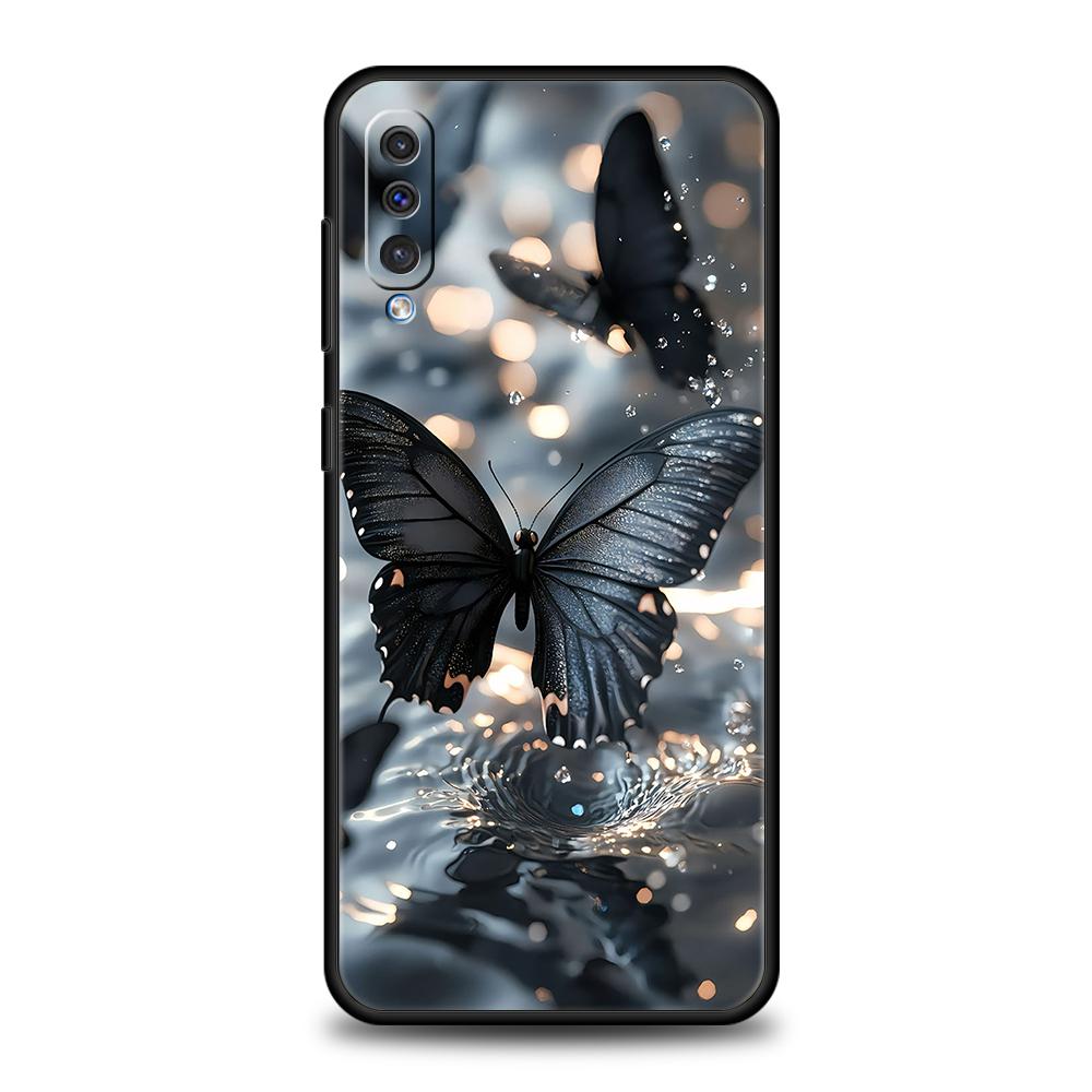 Phone Case for Samsung Galaxy A12/A14/A16/A24/A34/A54/A02/A03/A04/A06/A70/A50/A10/A20/5G Soft TPU Shell Beautiful Butterfly Art