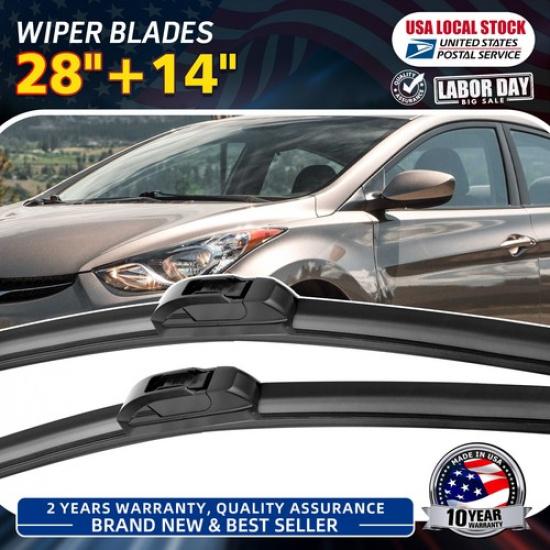 New Original Equipment Bracketless Windshield Wiper Blades 28 +14  All Season US