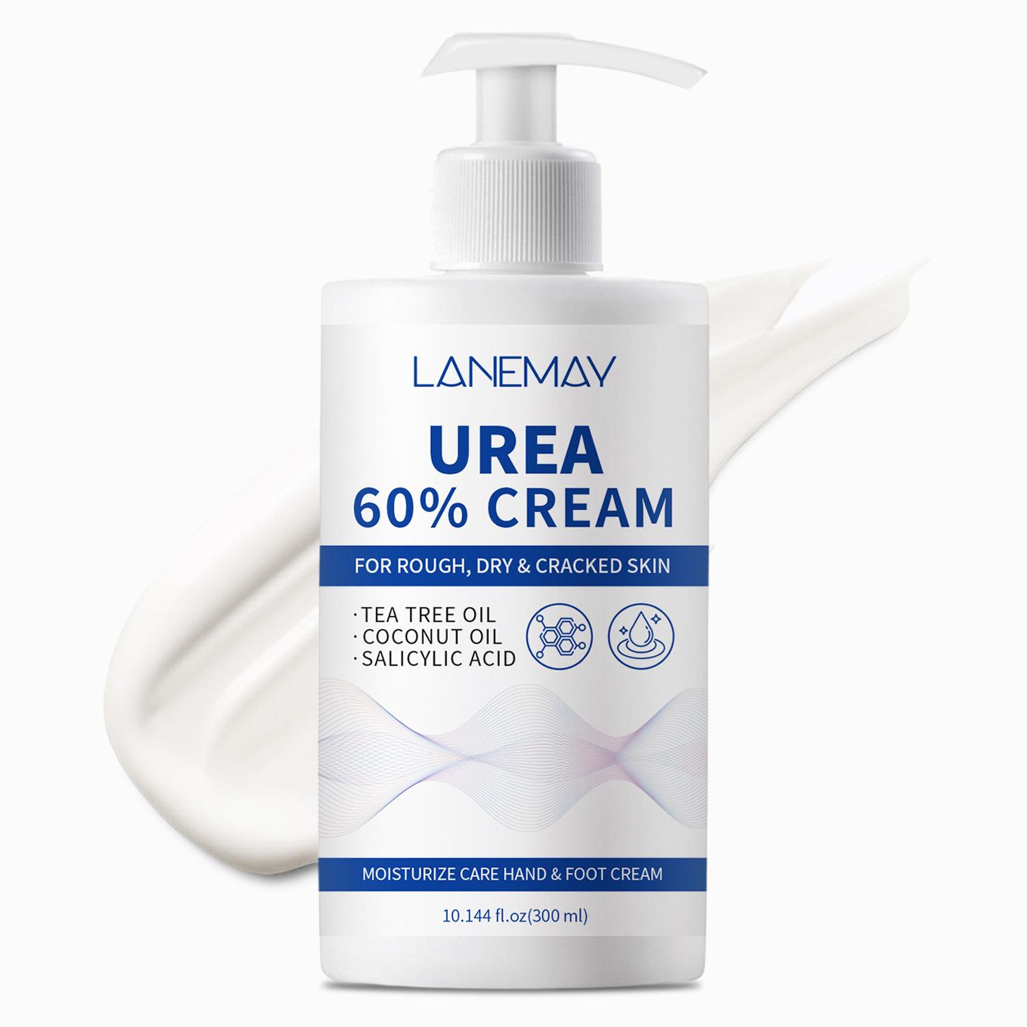 

Urea 60% Cream for Hands & Feet - Intense Hydration, Tea Tree Oil & Salicylic Acid Formula, Paraben-Free for All Skin Types 300ml