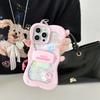 Line Little Policewoman Ins Bow Bracket Is Suitable for Apple 16/15iphone13PROMAX Mobile Phone Case Niche