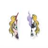 Full Hosting Eco-Friendly Acrylic Stud Earrings, Personalized Halloween Pumpkin Ghost Fear Face Earrings