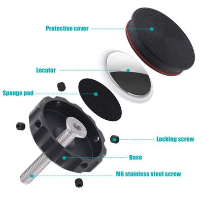 Supporto Localizzatore AirTag per Bicicletta, Copertura Universale per Attacco Manubrio Forcella Anteriore Bici MTB Strada, Protezione Antifurto
