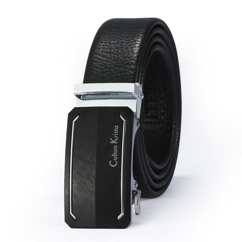 Belt Men'S Automatic Buckle Cowhide Casual Belt Zhongqing Business Belt
