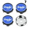 4PCS OD 60MM / ID 56MM Cap For Rims WORK EMOTION EQUIP MEISTER VS Emblem Wheel Center Cap Sport Car Logo Wheel Cover Hub Caps