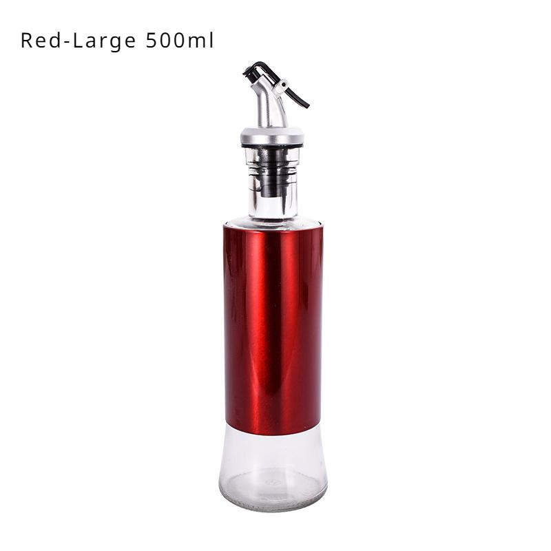 HANYANG Edelstahl-Gewürzflasche zum Ausgießen von Ölkrug, Sojasaucenflasche, Essigflasche, Glasflasche, Weinflasche, Essigglas, Sprühölflasche