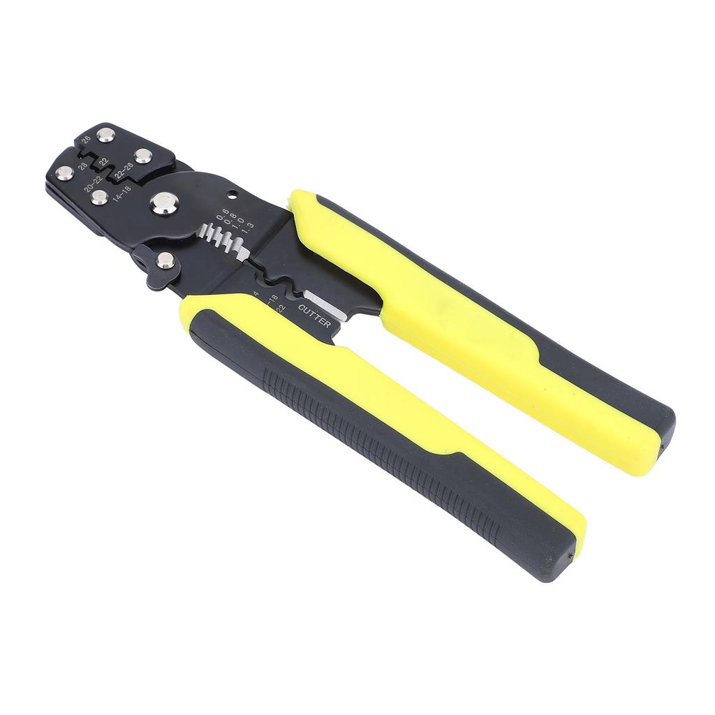 Wire Cutters Electrical Multifunction Adjustable DIY Handcraft Carbon Steel Wire Crimpers for Wire Stripping Cutting Yellow