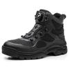 High-Top Steel Toe Safety Boots: Anti-Smash, Anti-Puncture, Ankle Support, Comfortable for Long Standing.