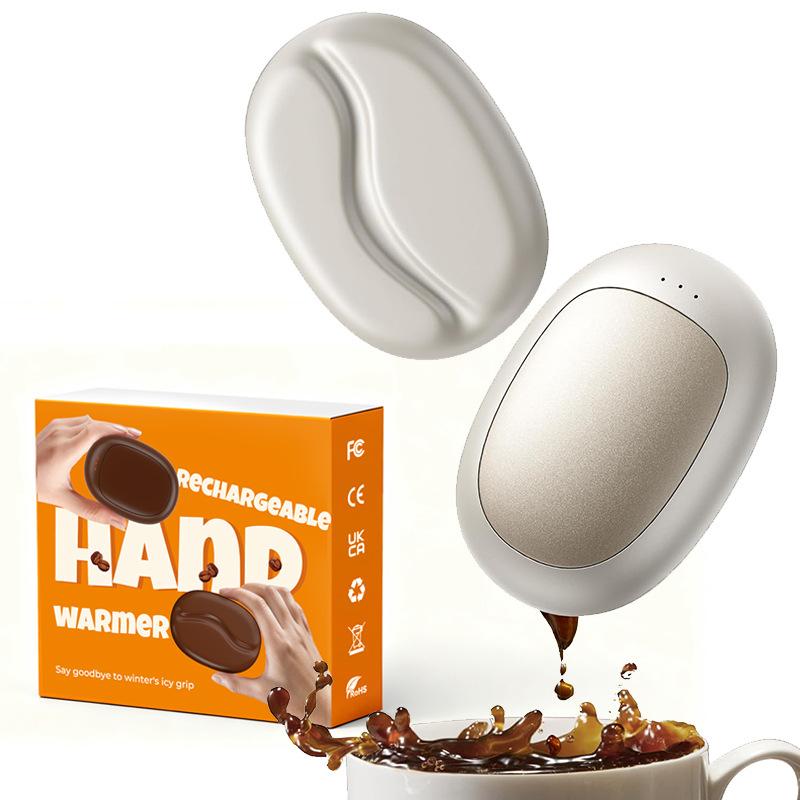 2Pack Magnetic Electric Hand Warmers 5000mAh Large Capacity 3 Heat Settings Portable USB Hand Warmer for Winter Outdoors Camping белый