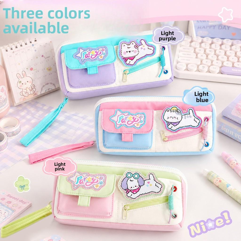 Cute Multi Layer Stationery Organizer With Large Capacity For Students And Kids