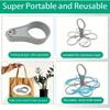 Foldable Drink Carrier with Handle Rotating Cup Caddy for 6 Drinks Outdoor Beverage Racks Portable Drink Carrier for Beer Coffee