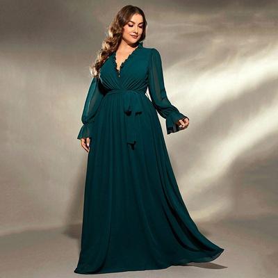 Plus Size Evening Party Dress Long Maxi Dress Big Size Dress