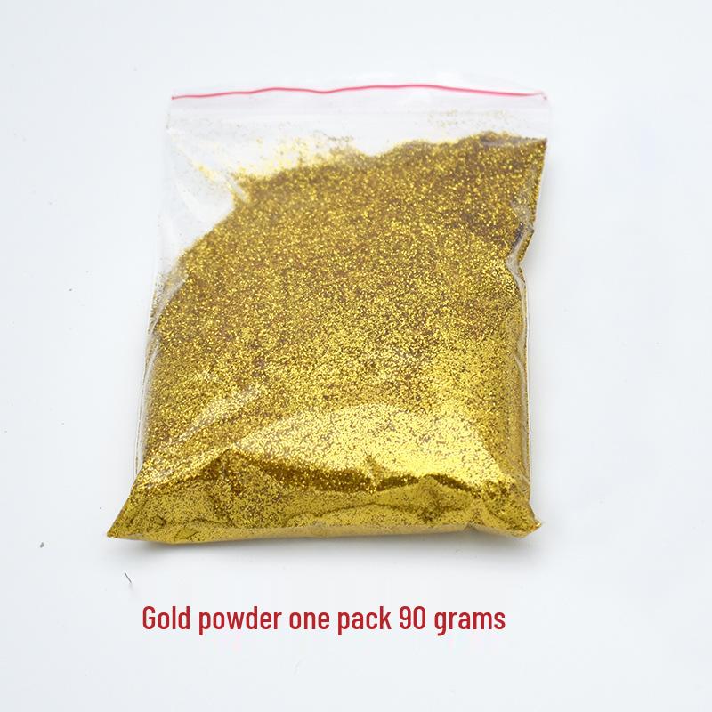 Gold & Silver Glitter Powder for Kids DIY, 90g Bag - Iridescent Cross-Stitch Powder