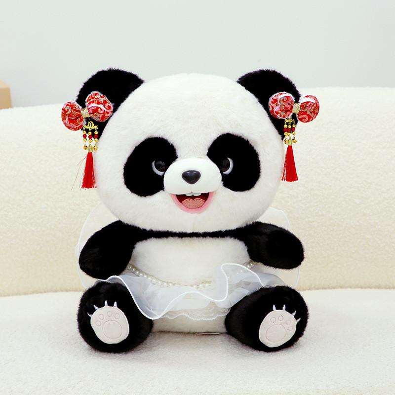 Style Panda Chinese Adorable Plush Toy Children Perfect Birthday Ornament Gift