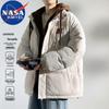 NASA MARVEL Herren Faux Zweiteilige Kapuzen-Steppjacke