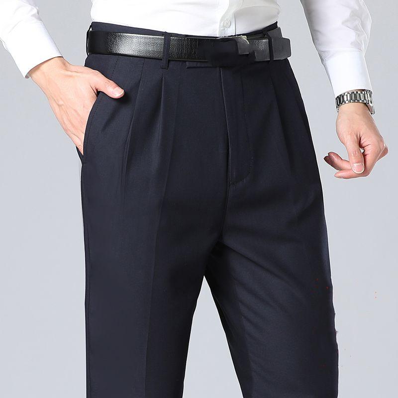 Man's Plus Size Pants Loose Casual Pants High Waist Pants Light Straight Pants