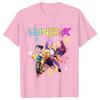 Kpop Demon Hunters Cartoon T-shirt for Chrildren  O-neck T-shirts 2025 Hot Movies Same Tshirts Fans Gifts Y2K High Street Tops