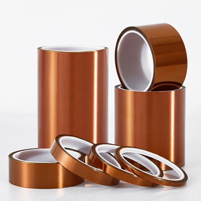 33M Long Gold Finger High Temperature Resistant Tape Heat Tape Polyimide Adhesive Insulation Tape 3D Printing Board Protection