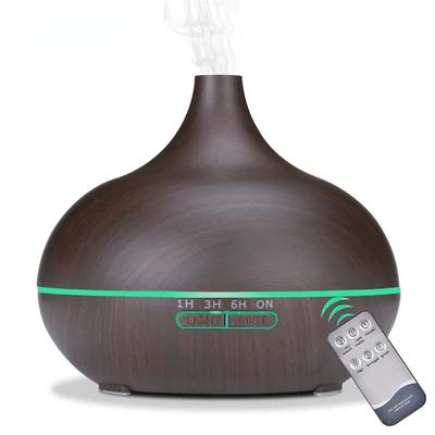 Essential Oil Aromatherapy Diffuser with Remote Control Ultrasonic Air Humidifier Vaporizer Auto-Off Safety-LED & Timer Settings
