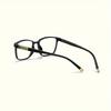 5pcs Reading Glasses Full-Rim Square Frames Black with Golden accents Vintage Style Non-Prescription Lens Replacement Glasses