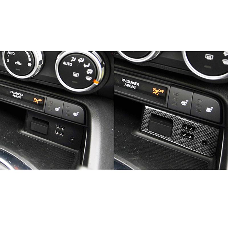 Pentru Mazda MX-5 Miata 09-15 1 buc din fibră de carbon reală terminale de intrare externă ornamente accesorii pentru interiorul mașinii interior auto