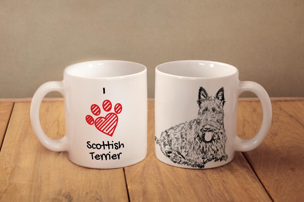 Scottish Terrier, Aberdeen Terrier, Scottie, Aberdeenie - Cup with a Dog, Cute Cup with Graphics, a Gift with Your Photo from the Art-Dog Brand