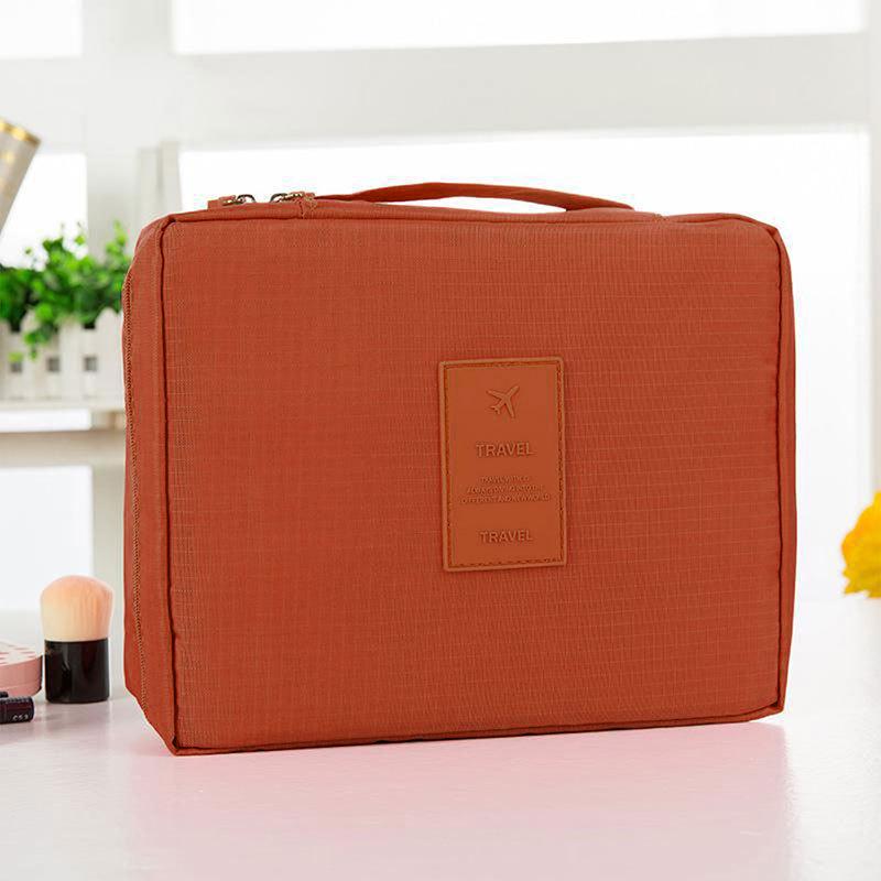Waterproof Double-Layer Travel Cosmetic and Toiletry Bag