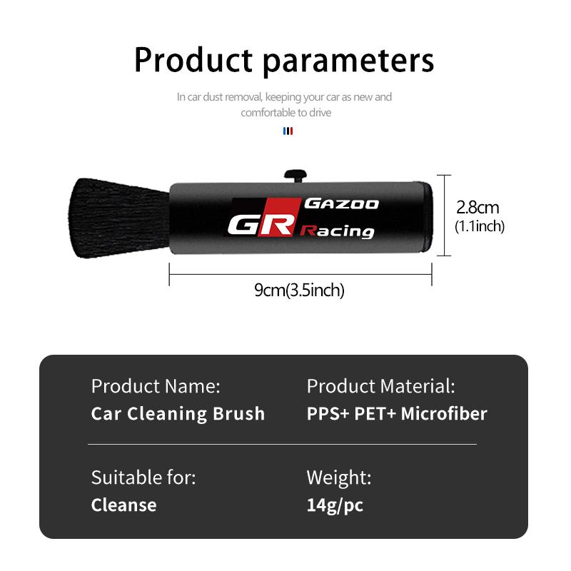 For Toyota Car Interior Cleaning Car Vent Cleaning Soft Brush Air Conditioner Detail Brushes GR Sport Yaris Chr Auris Rav4 Prius TL1