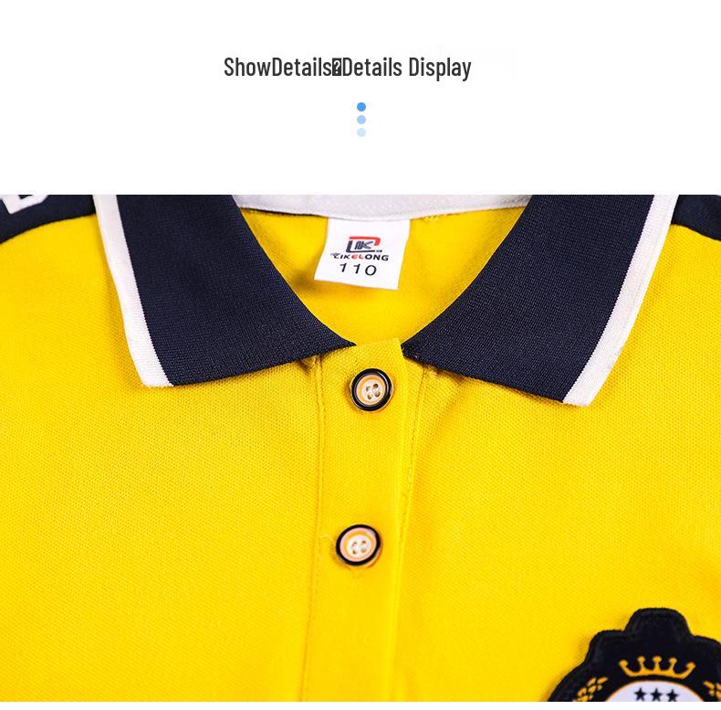 2025 Kids' Summer School Uniform: Short-Sleeve T-Shirt Sportswear for Kindergarten, Primary, and Secondary Students