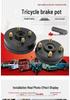 Electric Tricycle Rear Axle Cast Iron Disc Brake Hub (130/160/180 Mm)