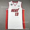 Maglia da Basket Miami Heat Uomo Donna Cotone Cucita Uniforme Squadra NBA Butler Wade Herro City Edition