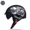 ORZ Motorcycle Helmet Retro German Classic Moto Helmet DOT Certification Capacete De Moto With HD Visors