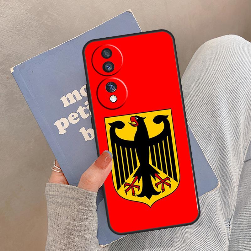 Germany Flag Emblem Case For Honor Magic 8 Pro 5 6 7 Lite Cover For Honor 400 200 90 70 50 X8a X8b X9a X9b X9c