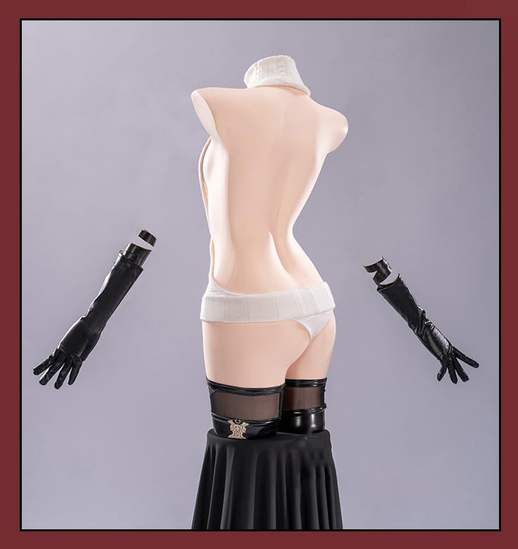 Lavender YoRHa No. 2 Type B 2B Little Devil Cosplay Costume, Christmas Halloween Costume, Sexy Sweater, Sizes L/LL