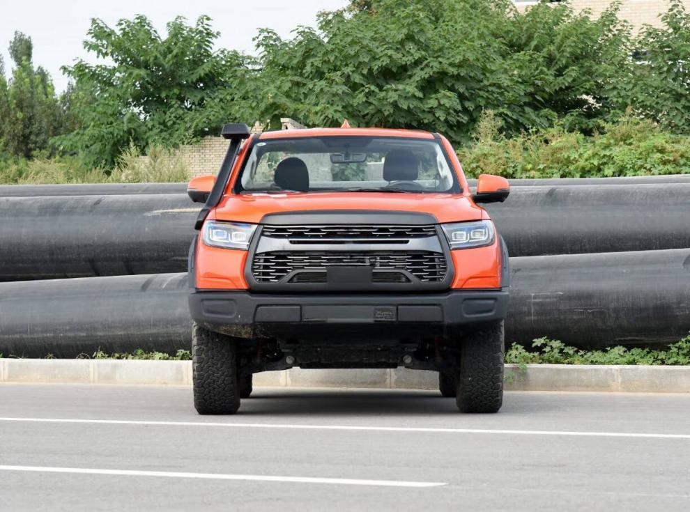 Compatible for Great Wall Cannon Pickup 2019-2023: Front and Rear Headlight Shell Base in Black.