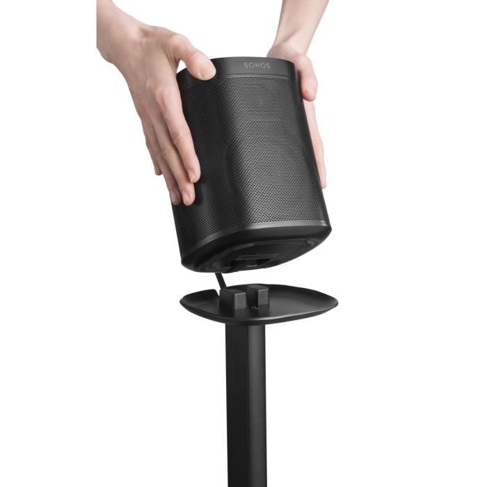 Support pour enceintes - maclean - mc-896 - réglable 70-127 cm - base 296x230 mm - noir