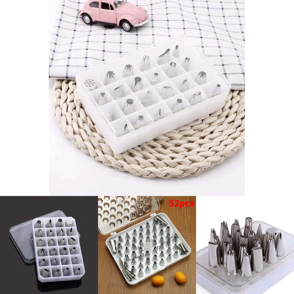 Stainless Steel Piping Tips Set For Cake Decorating With Reusable Bags For Baking Enthusiasts
