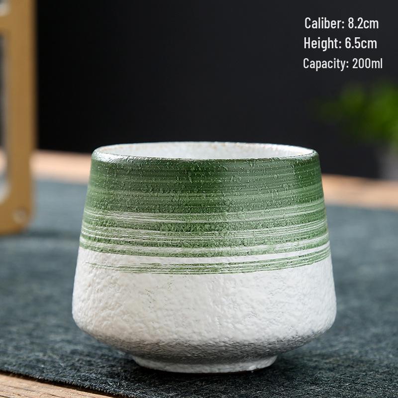Retro Coarse Pottery Ceramic Coffee and Tea Cup for Home Use