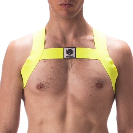 Harnais élastique Leonsh Jaune Neon - Barcode Berlin - Harnais