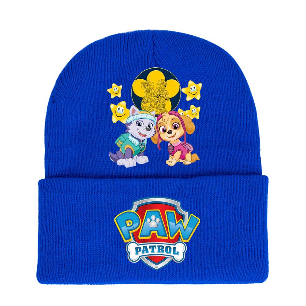 Paw Patrol Unisex Knitted Hat: 2024 Autumn/Winter Trendy Outdoor Warm Knit